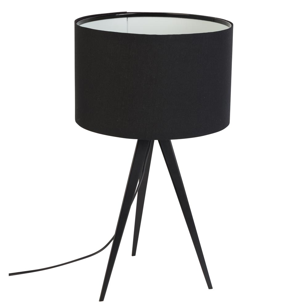 Tripod black hot sale table lamp